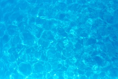 Yüzme havuzunda mavi renkli su dalgalı su detay backgroun
