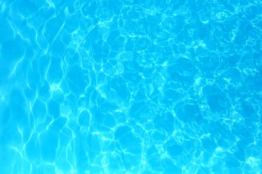 Yüzme havuzunda mavi renkli su dalgalı su detay backgroun