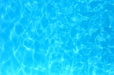 Yüzme havuzunda mavi renkli su dalgalı su detay backgroun