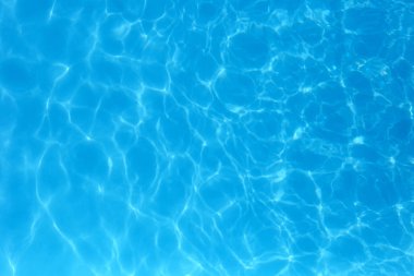 Yüzme havuzunda mavi renkli su dalgalı su detay backgroun