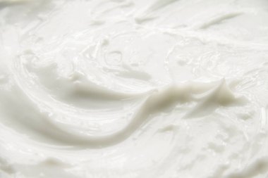 Kozmetik. Krem beyaz arkaplan dokusu.