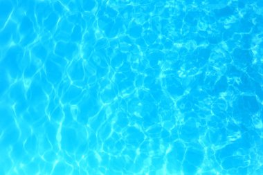 Yüzme havuzunda mavi renkli su dalgalı su detay backgroun