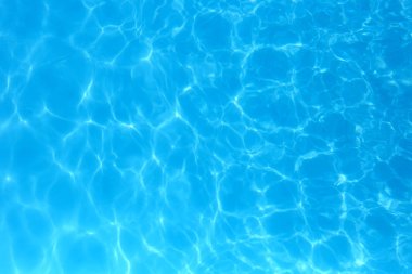 Yüzme havuzunda mavi renkli su dalgalı su detay backgroun