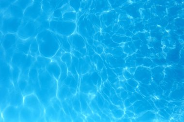 Yüzme havuzunda mavi renkli su dalgalı su detay backgroun