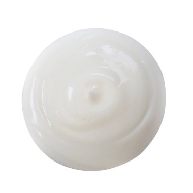 Beyaz arka planda izole kozmetik krem losyon.