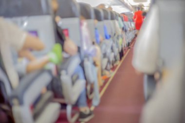 Uçaktaki kabin bulanık