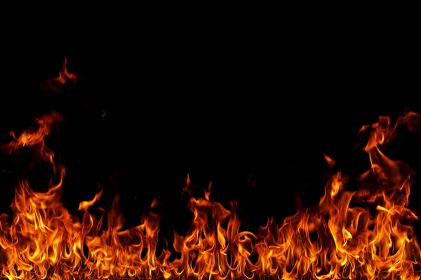 alevler siyah arkaplanda.