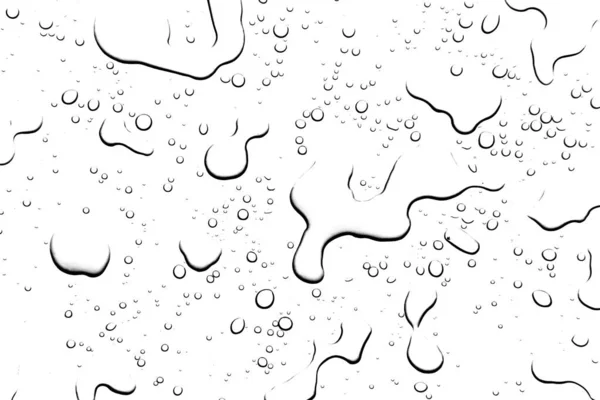 Begreppet vattendroppar på en vit bakgrund — Stockfoto