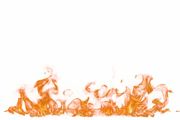 Fire flames isolated on white background — Stock Photo, Image