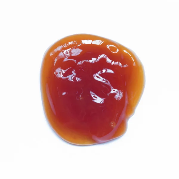 Molho de tomate no fundo branco — Fotografia de Stock