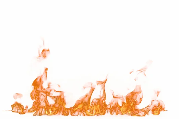 Полум'я вогню ізольоване на білому тлі — стокове фото