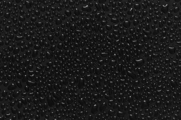 Water droplets on black background — Stock Photo, Image