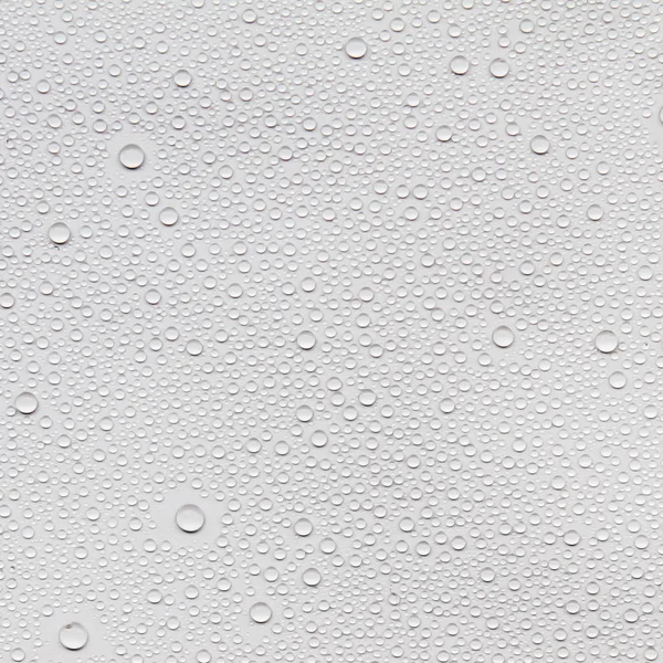 Water droplets on a gray background. — Stock Photo, Image