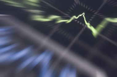 grafik üzerinde şamdan grafik odak boşluğu, İş ve finansal conc