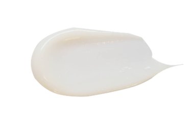 Beyaz arka planda izole kozmetik krem losyon.