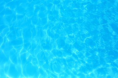 Yüzme havuzunda mavi renkli su dalgalı su detay backgroun