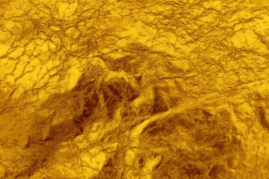 Buruşmuş altın folyo dokusu arkaplanı