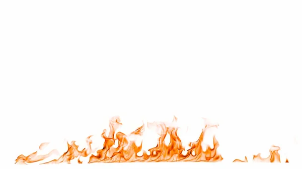 Llamas de fuego aisladas sobre fondo blanco. —  Fotos de Stock