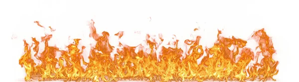 在白色背景上隔离的火焰 — 图库照片