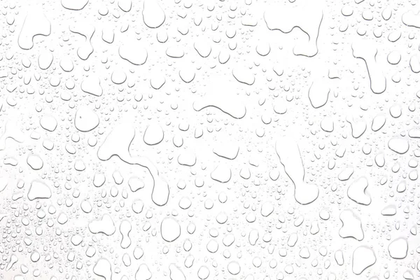 O conceito de gotas de água sobre um fundo branco — Fotografia de Stock