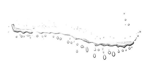 Koncepcja kropel wody na białym tle — Zdjęcie stockowe