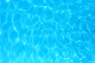 Yüzme havuzunda mavi renkli su dalgalı su detay backgroun
