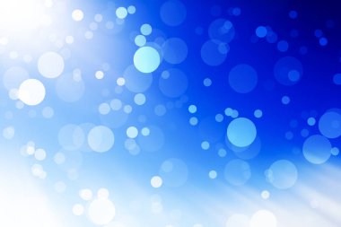 Mavi Arka Plan Işıklar - Vektör İllüstrasyon, Grafik Tasarım 