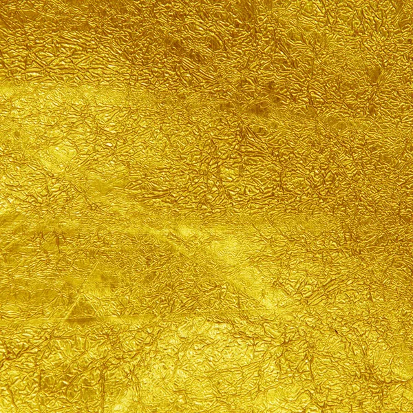 Złota folia tekstura tła — Zdjęcie stockowe