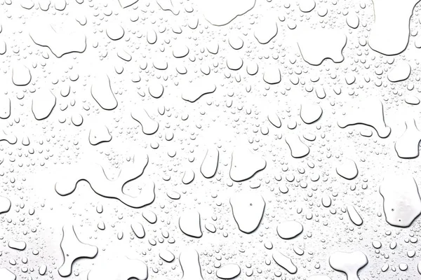 Abstrato gotas de água isolado fundo com fundo branco — Fotografia de Stock