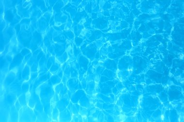 Yüzme havuzunda mavi renkli su dalgalı su detay backgroun