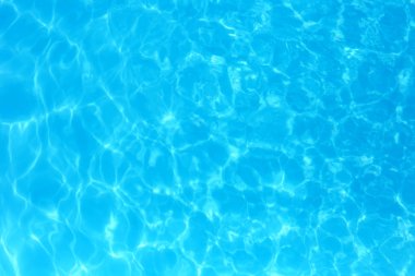 Yüzme havuzunda mavi renkli su dalgalı su detay backgroun