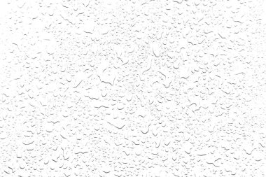 Beyaz arka planda su damlası kavramı