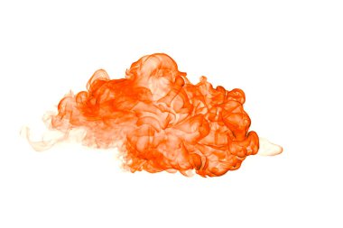 Beyaz arka planda izole yangın alevi.