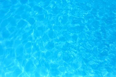 Yüzme havuzunda mavi renkli su dalgalı su detay backgroun