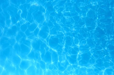 Yüzme havuzunda mavi renkli su dalgalı su detay backgroun
