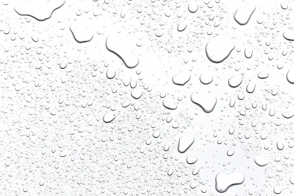 抽象的な水滴は白いバックグローンと孤立した背景 — ストック写真