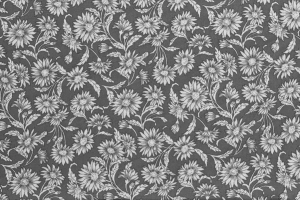 Vintage style of tapestry flowers fabric pattern background — Stock Photo, Image