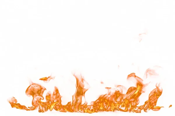 Fire flames isolated on white background — Stock Photo, Image