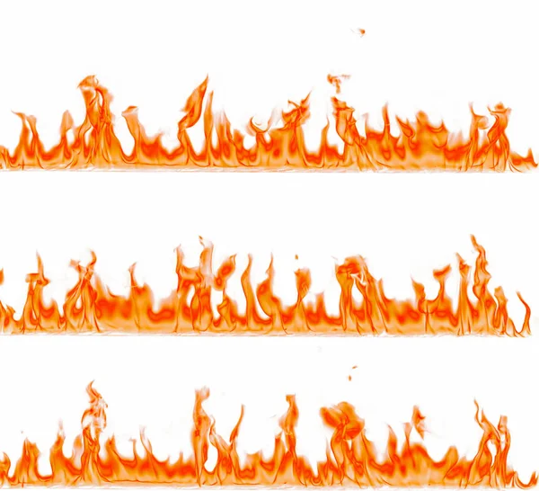 Огонь пламя изолированы на белом фоне. — стоковое фото