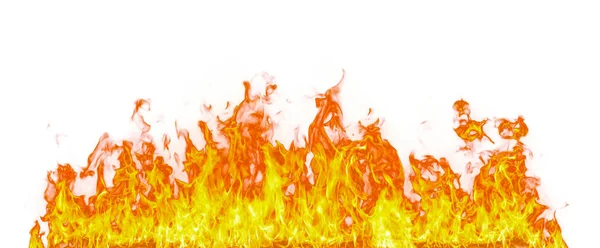 Огонь пламя изолированы на белом фоне. — стоковое фото