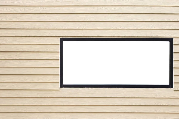 Jendela putih pada latar belakang lantai kayu — Stok Foto