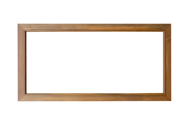 Beyaz arka plan üzerinde izole ahşap çerçeve.