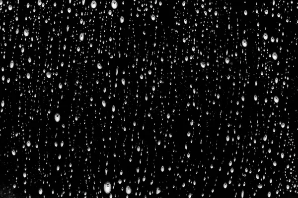 Gotas de agua en negro —  Fotos de Stock