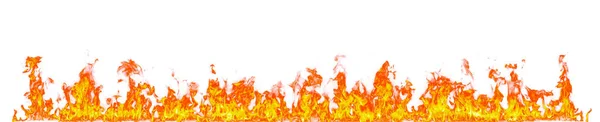 Llamas de fuego aisladas sobre fondo blanco. — Foto de Stock