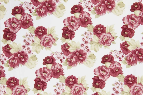 Vintage style of tapestry flowers fabric pattern background — Stock Photo, Image