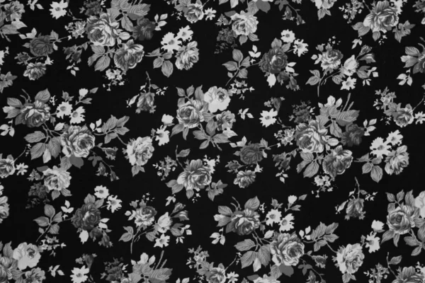 Zbliżenie wzór tkaniny retro gobelin z kolorowych kwiatów lub — Zdjęcie stockowe