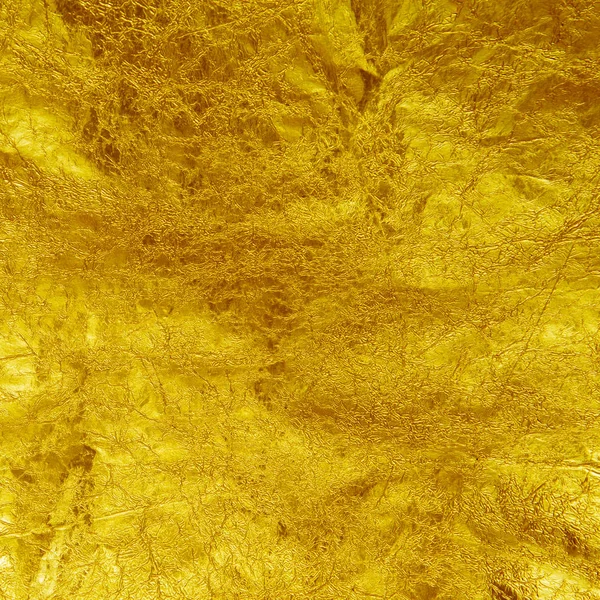 Złota folia tekstura tła — Zdjęcie stockowe