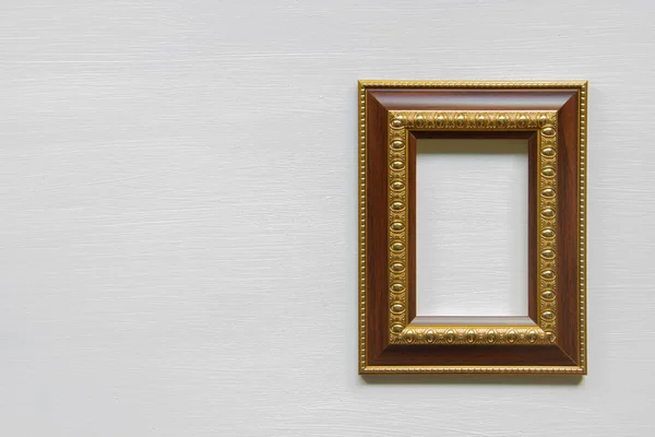 Frame op een houten vloer — Stockfoto