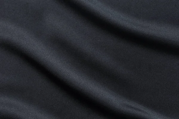 Czarna tkanina, fala, tło, luksus — Zdjęcie stockowe