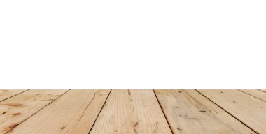 Ahşap üst beyaz arka plan üzerinde 1 ila 2 parçaya bölünmüş - olabilir 